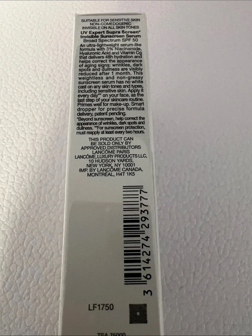 Lancome UV Expert Supra Screen Invisible Sunscreen Serum SPF 50 - 50ml